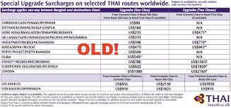 Thai Airways Changes Pricing For Popular Cash Standby