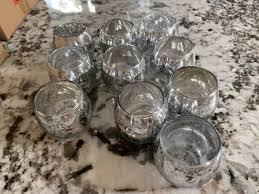Mercury Glass Styled Candle Holders Tea