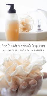 how to make natural body wash