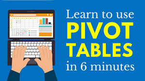 Learn Pivot Tables In 6 Minutes Microsoft Excel