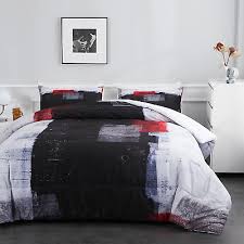 Abstract Red And Black Comforter Sets