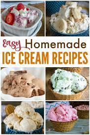 homemade ice cream recipes with