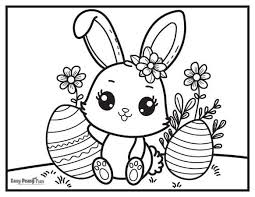 printable easter bunny coloring pages