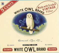 cerebro white owl original antique