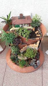 fairy garden ideas with broken pots