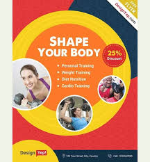 Nutrition Club Flyer Template 8 Health And Fitness Flyers Design