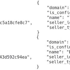sellers json file served by the ad