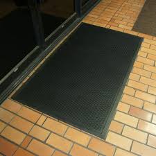 rubber cal duraser linear commercial rubber entrance door mat 3 8 in x 36 in x 60 in black