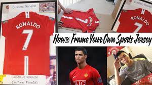 how to frame your own sports jersey the