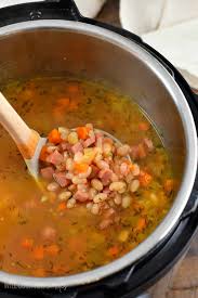 instant pot ham and bean soup will