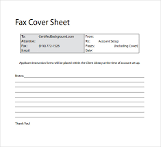 Sample Basic Fax Cover Sheet 13 Documents In Word Pdf