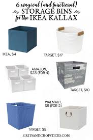 cube storage bins for your ikea kallax