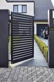 Look through house gate design pictures in different colors and styles and when you. 20 Modern Steel Gate Design Pictures Front Gate Designs For Houses In 2021 Steel Gate Design Front Gate Design House Fence Design