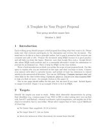 project proposal in latex pdf file