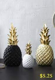 golden pineapple home decor fruit