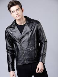 solid leather jacket