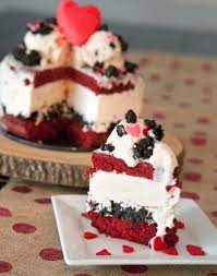 red velvet cream cheese ice cream cake