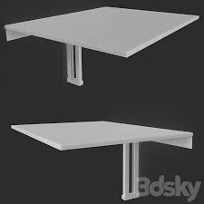 Folding Table Ikea Norberg Table 3d