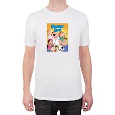 Family Guy White Cotton Shirt Size S M L Nwt