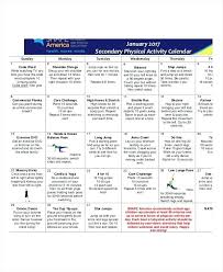 Activity Calendar Templates 9 Free Format Download Of Activities