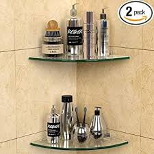 Geekdigg 2 Pack Glass Shelf Shower