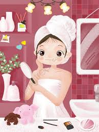 beauty skincare scene bathroom makeup