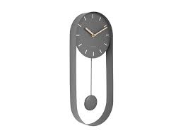 Charm Pendulum Wall Clock Grey