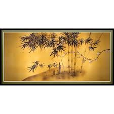 Oriental Furniture Bamboo Tree Canvas Wall Art