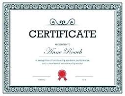Blank Certificate Templates Free Blank Award Template