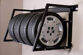 Wall Mounted Tire Rack For Your Garage