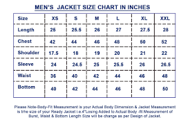 Reasonable Size Chart Mens Jackets 2019