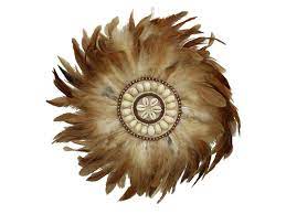 Wall Decorative Round Feathers Wall