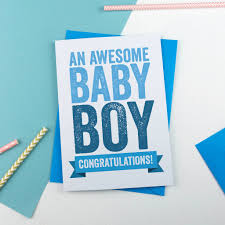 New Baby Boy Congratulations Card