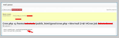 cron not working error no such file
