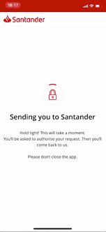 santander why am i not able to consent