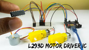 stepper motors using l293d motor driver ic