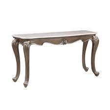sofa table with marble top and queen