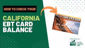 california ebt card balance