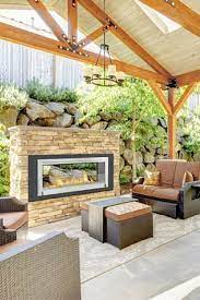 free standing outdoor gas fireplace