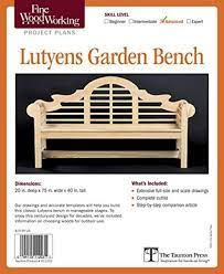 fine woodworking s lutyens garden bench
