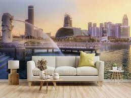 Wallpaper With Singapore Skyline L