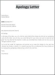 Business Apology Letter Sample Sample Business Apology Letter