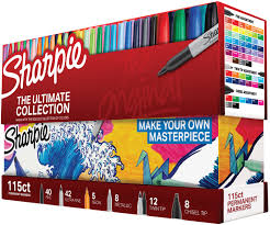 Free 2-day shipping. Buy Sharpie Permanent Markers Ultimate Collection,  Assorted Tips and Colors,… | Sharpie permanent markers, Sharpie marker set,  Permanent marker