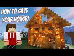Minecraft House Burning Down