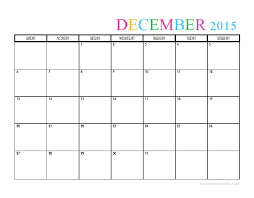 December 2015 Template Calendar Blank Printable In Pdf Magnetfeld