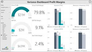using profit margin variance dashboards