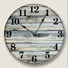 Old Weathered Boards Pattern Wall Clock