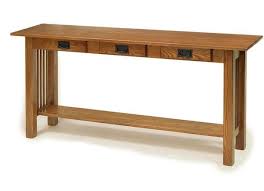 American Mission Sofa Table With Three