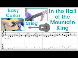 How to play in the hall of the mounta… In The Hall Of The Mountain King Grieg Easy Guitar Notation Tab Youtube