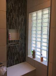 how to install a glass block shower window